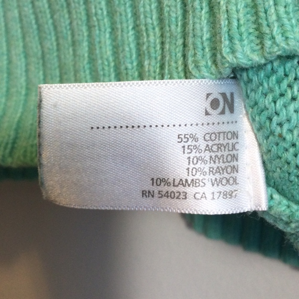 Old Navy Turquoise V-Neck Sweater, size XXL - Picture 4 of 7